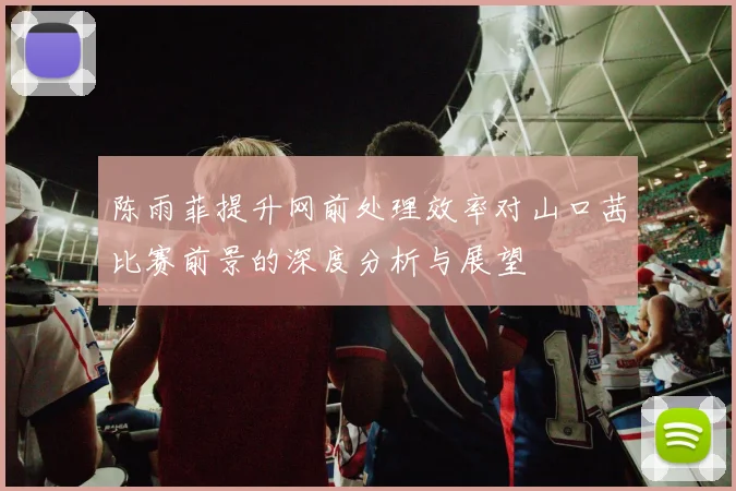 陈雨菲提升网前处理效率对山口茜比赛前景的深度分析与展望